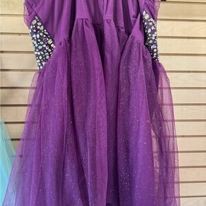 fitted lace wedding dress Perla Embellished Gown | Lilac | Debs & Prom